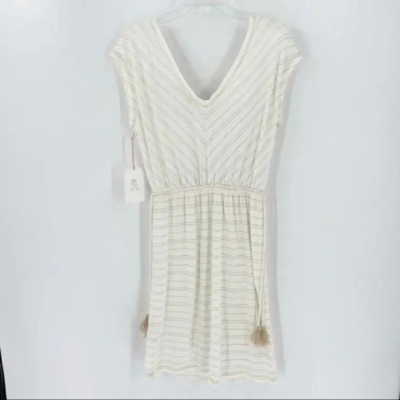 Rachel Ashwell Women's Cream Striped Resortwear Coverup Dress Size Small - Picture 2 of 11